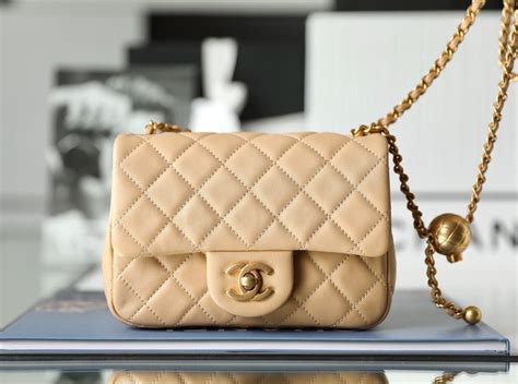 chanel bag with gold ball